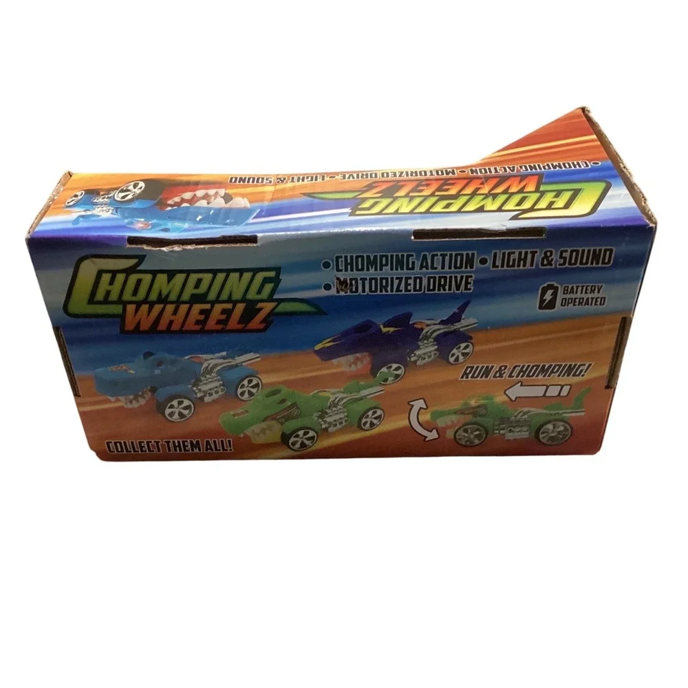 Chomping‎ Wheelz Gator Motorized Toy Vehicle Green Alligator Light Sound New